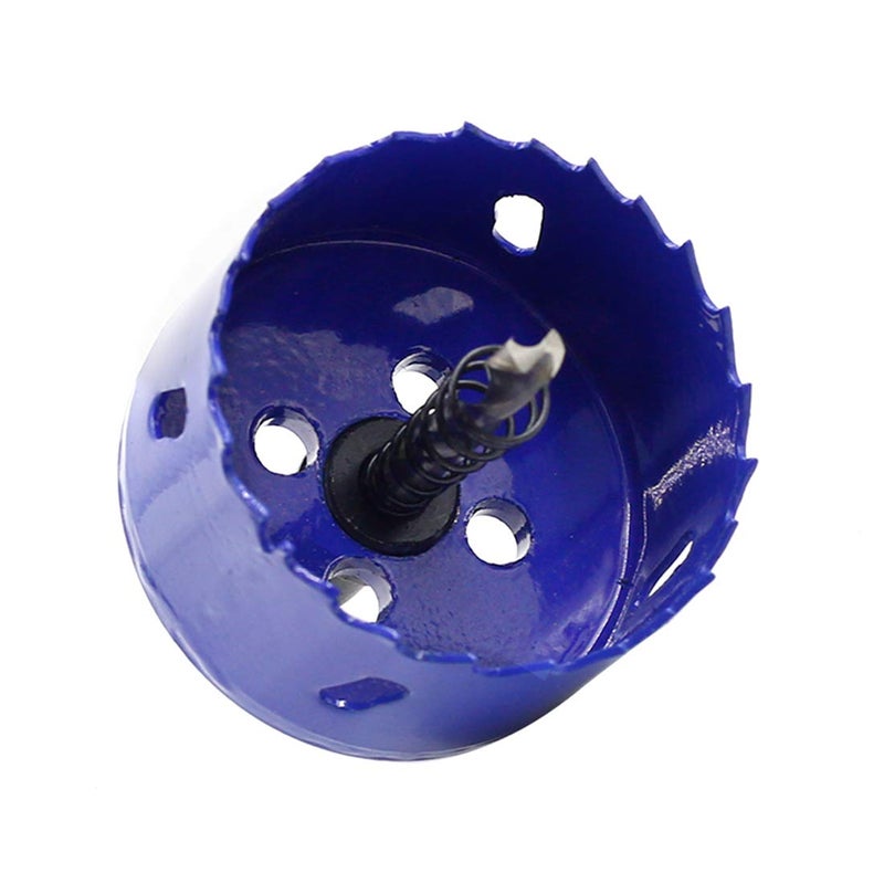 Luomorgo 2 3/8 inch 60mm Hole Saw, 1 1/4 inch Cutting Depth HSS Bi-Metal Hole Cutter with Hex Shank Drill Bit Adapter for Wood Cornhole Boards Plastic Drywall Fiberboard - Image 4